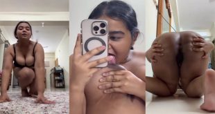 Horny Chubby Bengali GF – Showing Licking Boobs Shaking