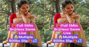 Ashi Singh Most Demanded Exclusive Full 5Min Braless Saree Live -. Multiple Boobs Slip with Face & Clear Audio