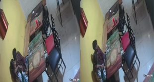 College Lovers Romance In Restaurant