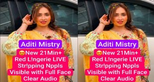 Aditi Mistry New 21Min – Red Lngrie Live Stripping Npples