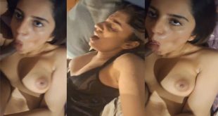 Blindfolded Indian Horny Wife Blowjob Fucking