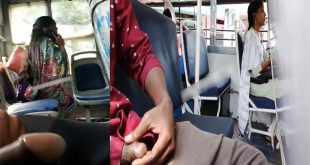 Daring Horny Guy Flash Dick Inside Bus