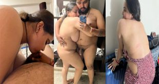 Newly Married Wife Showing Spread Husband Dick