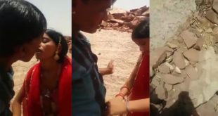 Couple in Rajasthan enjoys standing sex Outdoor