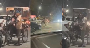 The Girl Caught The Rickshaw Puller’s Penis on the road