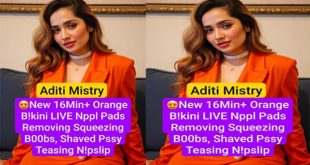 Aditi Mistry New Orange Bikini Removing Pssy Teasing