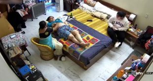 Desi MILF Mom Massaging Maid Her Body