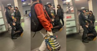 Lovers Caught Giving – Blowjob in Metro Station Porn