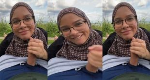 Hijabi Mom Sucking Big Cock Fuck in Public Park
