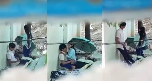 Outdoor sexy mms of young college girl and bf