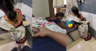 Bachelor Hotel Maid Aunty Watches Me Flash Dick Leak