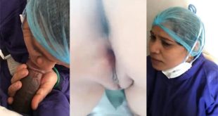 Blonde Nurse Mom Giving Blowjob To Doctor Fuck