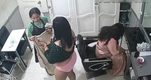 Busty Rich Bhabhi’s On Parlor Nude Captured In CCTV