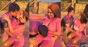 Devar and Bhabhi Erotic Holi On Open Terrace Porn