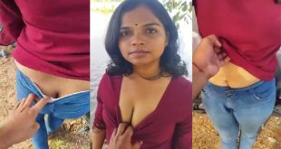 Cute Girlfriend Outdoor Fun With boyfriend Mamakutty