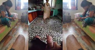 House Owner Horny Son Masturbating Infront Of Maid Aunty