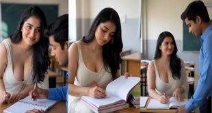 College Big Boobs Tutor Motivates A Student Fuck