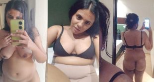 Dusky Babe Full Nude braless Boobs And Pussy Show