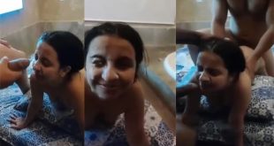 Indian Girl Threesome Fucking & Cum Facial With Clients