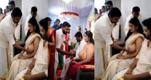 Malayalam Woman Performing A Ritual Involving Breast Fondling