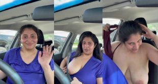 NRI Model Rashmii x Car Naked All Video merged Viral