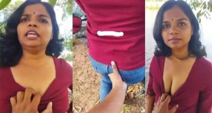 Tamil Shy Aunty Outdoor Rubbing Nude Captured