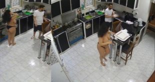 Bhabhi Naked Kitchen Husband Caught On CCTV Cam