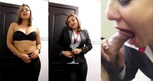 HR Manager Affair With CEO Giving Blowjob Office