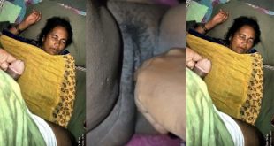 Horny Son Masturbating – And Pussy Fingered Infront Of Sleeping Mom But – Suddenly His Mom Week Up